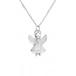 Imagen del Collar Ángel Amen en plata con circonitas mujer A3BB