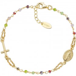 Immagine del Bracciale Amen rosario in argento con cristalli donna BRO10GARVE3