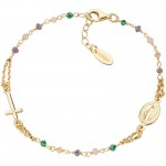 Immagine del Bracciale Rosario Amen in argento con cristalli donna BRO10GTOVE3