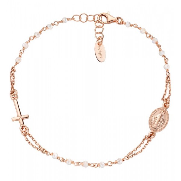Acquistare Bracciale Amen rosario in argento con cristalli donna BRO10RBI3