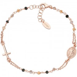 Bracciale Amen rosario in argento con cristalli donna BRO10RMMM3