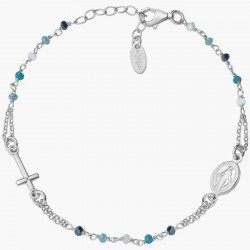Immagine del Bracciale Amen Rosari in argento con cristalli donna BRO25BMUB3