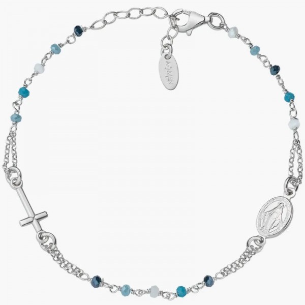 Immagine del Bracciale Amen Rosari in argento con cristalli donna BRO25BMUB3
