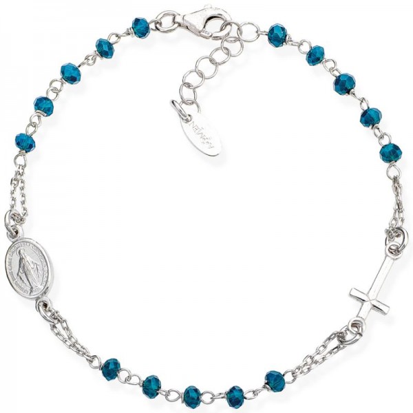 Immagine del Bracciale Amen Rosari in argento con cristalli BROBBL3