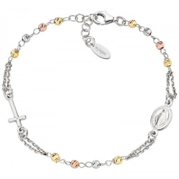 Immagine del Bracciale Rosario Amen in argento donna BROBBRGD3