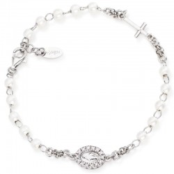 Bracciale Rosario Amen in argento e perle donna BROBBZ-M3