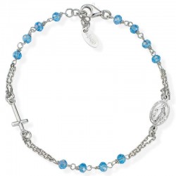 Immagine del Bracciale Amen Rosari in argento con cristalli BROBC3