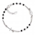 Acquistare Bracciale Rosario Amen in argento con cristalli BROBN3