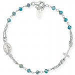 Immagine del Bracciale Rosario Amen in argento con cristalli BROBP3
