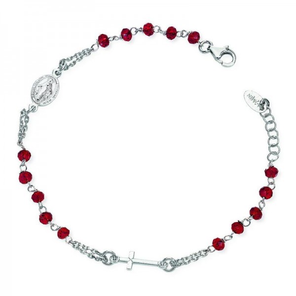 Acquistare Bracciale Amen Rosari in argento con cristalli BROBR3