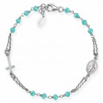 Immagine del Bracciale Rosario Amen in argento con cristalli BROBT3