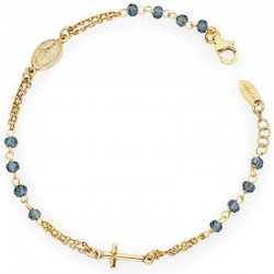 Bracciale Amen rosario in argento con cristalli BROGBL3