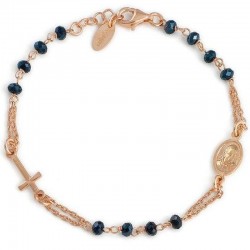 Bracciale Rosario Amen in argento con cristalli BRORG3