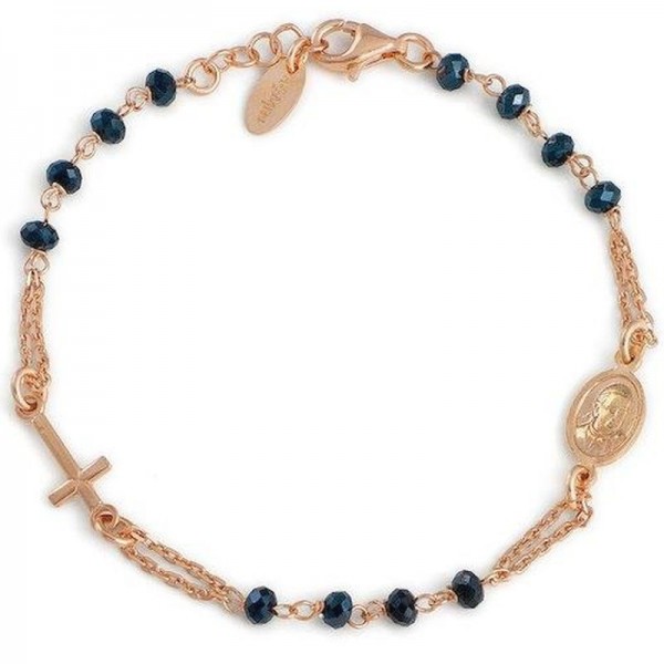 Immagine del Bracciale Rosario Amen in argento con cristalli BRORG3