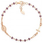 Immagine del Bracciale Amen Rosari in argento con cristalli BRORL3
