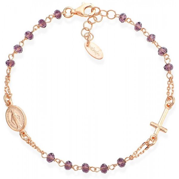 Immagine del Bracciale Amen Rosari in argento con cristalli BRORL3