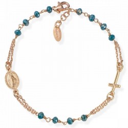 Bracciale Rosario Amen in argento con cristalli BRORP3