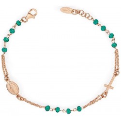 Bracciale Rosario Amen in argento con cristalli BRORV3