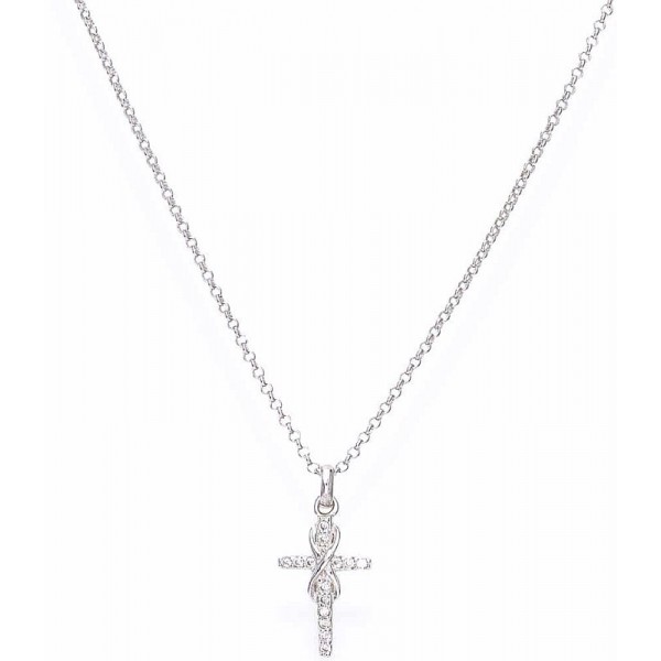Immagine della Collana Amen Croce con infinito donna CLCRINBB