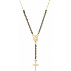 Immagine della Collana rosario Amen in argento con zirconi CLCRMIGNZ4