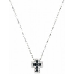 Immagine della Collana Amen con croce in argento e zirconi donna CLCRREBBNZ3