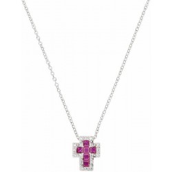Immagine della Collana Amen Croci in argento e zirconi donna CLCRREBBRZ3