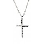 Imagen del Collar Cruz Amen en plata hombre CLCRUB