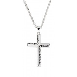 Collana Amen Croci in argento uomo CLCRUB
