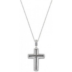 Immagine della Collana Amen Croci in argento e zirconi donna CLCRVBNZ