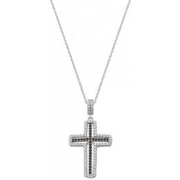 Immagine della Collana Amen Croci in argento e zirconi donna CLCRVBNZ