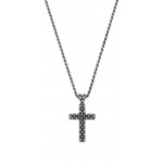 Image of the Amen Silver Cross Necklace for men CLUCSAN1