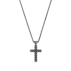 Collana Amen Croce in argento uomo CLUCSAN1