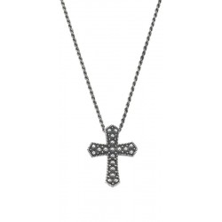 Collana Amen Croce in argento uomo CLUCSAN2
