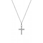 Comprar Collar Cruz Amen en plata con circonitas mujer CRBB03