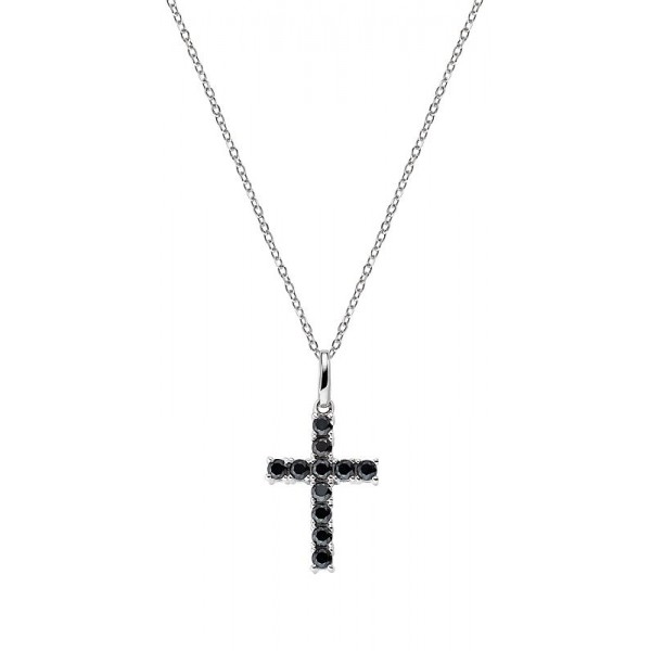 Comprar Collar Cruz Amen en plata con circonitas mujer CRBN02