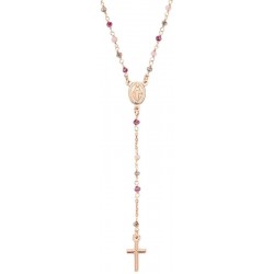 Collar Rosario Amen en plata con cristales mujer CRO10RARTO4