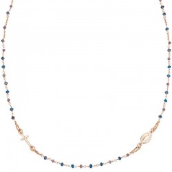 Amen Rosenkranz Kette aus Silber mit Kristallen für Damen CRO10RBLTO3