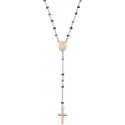Imagen del Collar Rosario Amen en plata con cristales mujer CRO10RBLTO4