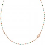 Bild der Amen Rosenkranz Kette aus Silber mit Kristallen für Damen CRO10RCVT3