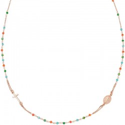 Amen Rosenkranz Kette aus Silber mit Kristallen für Damen CRO10RCVT3