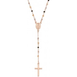 Imagen del Collar Rosario Amen en plata con cristales mujer CRO10RMMM4