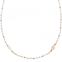 Amen Rosenkranz Kette aus Silber mit Kristallen für Damen CRO10RVVV3