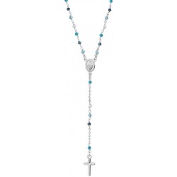 Imagen del Collar Rosario Amen en plata con cristales mujer CRO25BMUB4