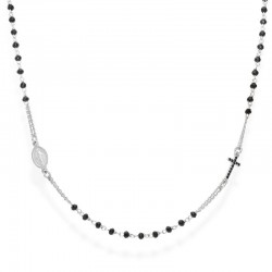 Collana Rosario Amen in argento con cristalli CRO25BNZ3