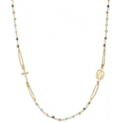 Amen Rosenkranz Kette aus Silber mit Kristallen für Damen CRO25GMUV3