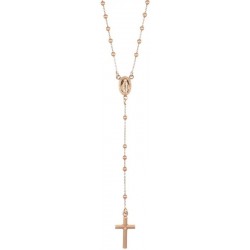 Imagen del Collar Rosario Amen en plata CRO25R