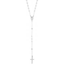 Collana Amen Rosari in argento e perle donna CROBB4