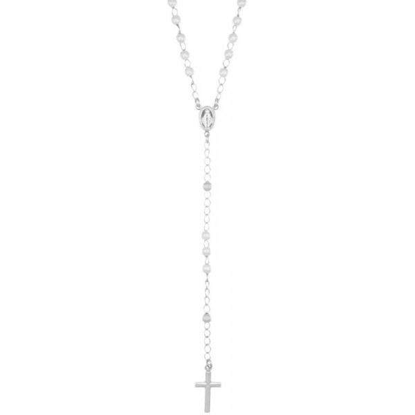 Immagine della Collana Amen Rosari in argento e perle donna CROBB4