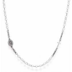 Collana Amen Rosari in argento e perle donna CROBBZ-M3