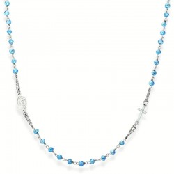 Collana Amen Rosari in argento con cristalli CROBC3